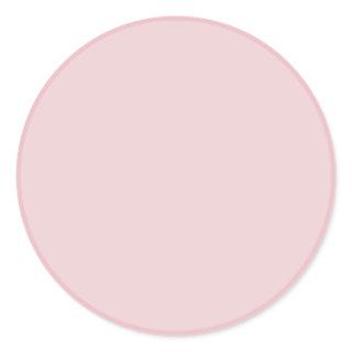 Make Your Own Add Text Rose Gold Solid Color Classic Round Sticker