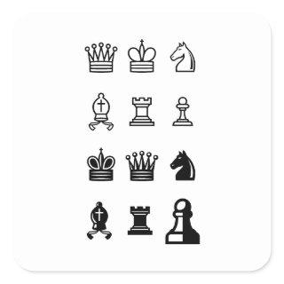 Make your own chess piece stickers with alt codes