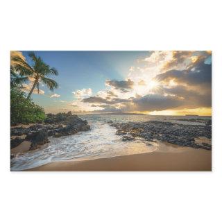 Makena Beach | Makena Cove Rectangular Sticker