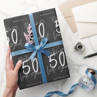 Making 50 look good birthday gift wrap