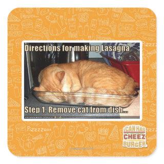Making lasagna square sticker