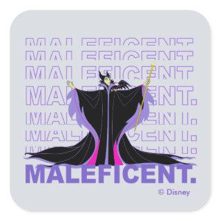Maleficent | In Purple Text Square Sticker