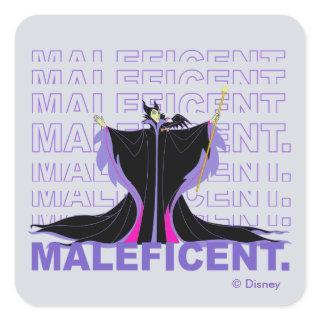 Maleficent | In Purple Text Square Sticker