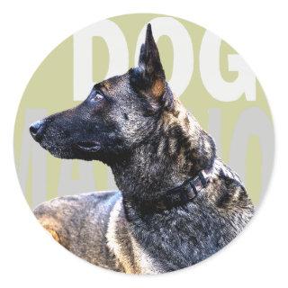malinese dog china classic round sticker