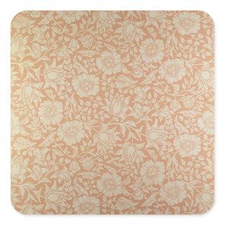 'Mallow' wallpaper design Square Sticker
