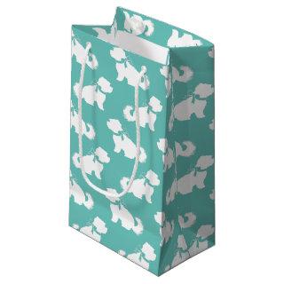 Maltese Dog Puppy Short Hair Teddy Bear Small Gift Bag