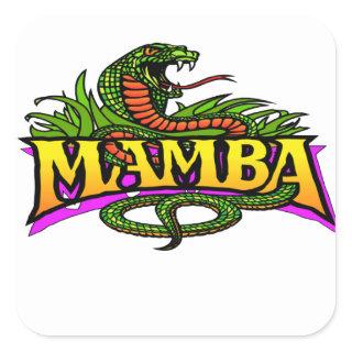 mamba forever, square sticker