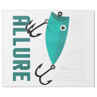 Man With Allure Fishing Lure Pun Fisherman T-Shirt