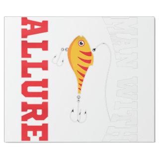 Man With Allure Fishing Lure Pun Fisherman T-Shirt