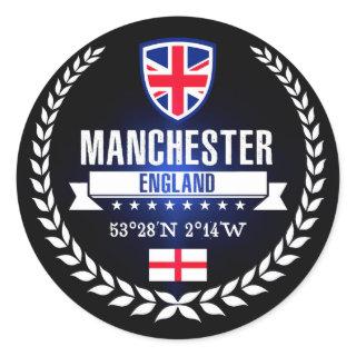 Manchester Classic Round Sticker