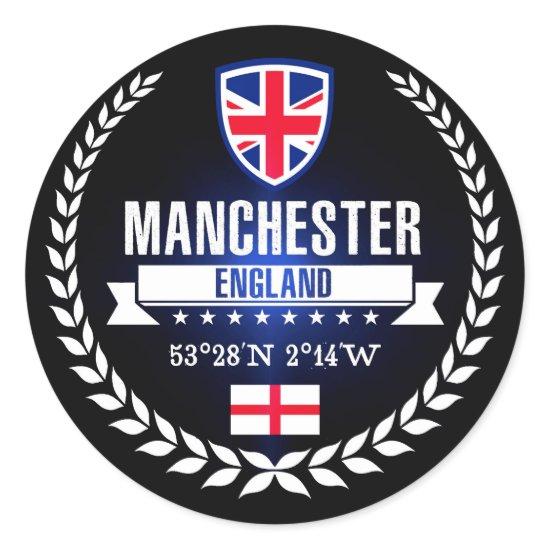 Manchester Classic Round Sticker