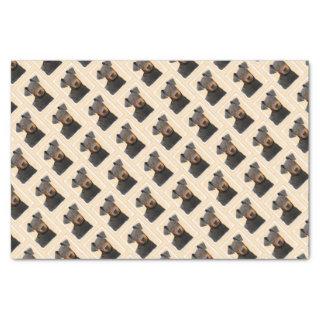Manchester Terrier Painting Original Animal Art Tissue Paper