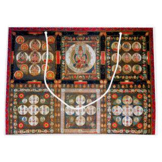 Mandala Cosmic Diagram for Meditation Large Gift Bag