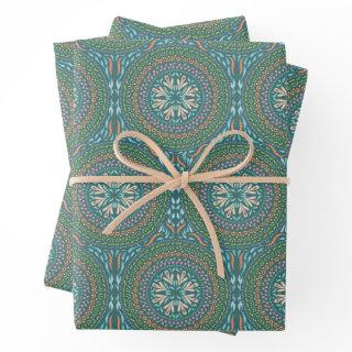 Mandala Green Design  Sheets