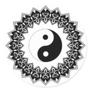 Mandala Yin Yang Large Sticker