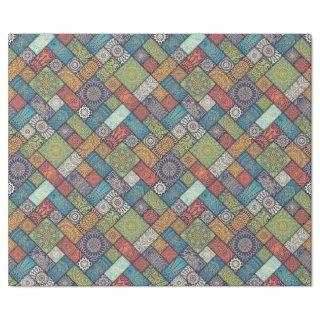 Mandalas squares rectangles muted colors pattern