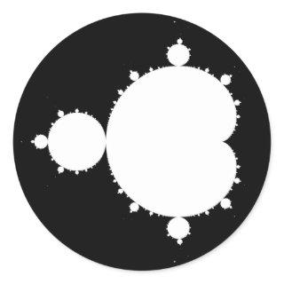 Mandelbrot Set 02 - Fractal Classic Round Sticker