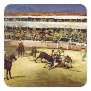 Manet | Bull Fight, 1865 Square Sticker