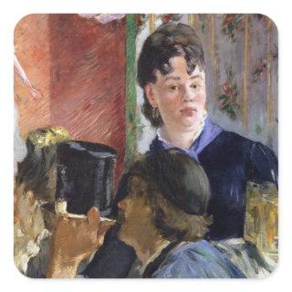Manet | La Serveuse de Bocks, 1878-79 Square Sticker