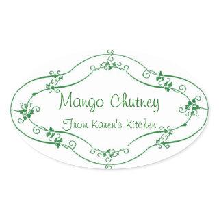 Mango Chutney customizable labels