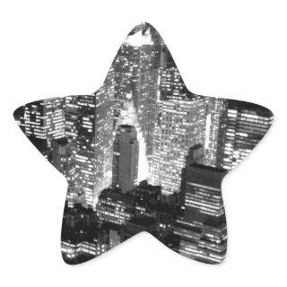 Manhattan New York City Star Sticker