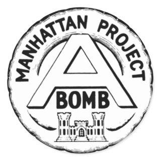 Manhattan Project Badge Classic Round Sticker