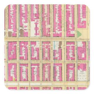 Manhatten, New York 13 Square Sticker