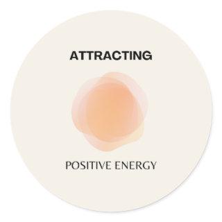 Manifestation, Positive Spiritual, Affirmation Art Classic Round Sticker