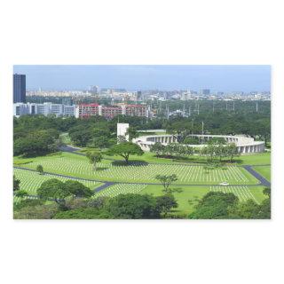 Manila American Cemetery and Memorial i Rectangular Sticker