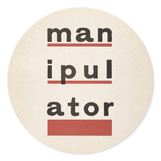 manipulATOR Classic Round Sticker