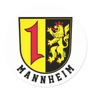 Mannheim coat of Arms Classic Round Sticker