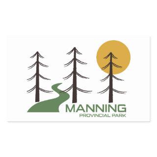 Manning Provincial Park Trail Rectangular Sticker