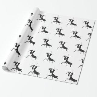 Mantis in silhouette - Choose background color