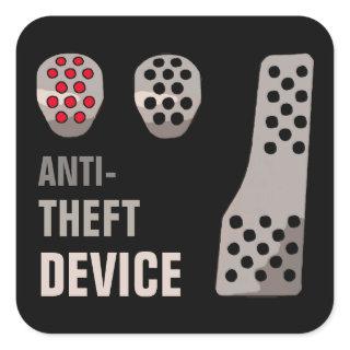 MANUAL Anti-Theft Square Sticker