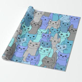 Many Blue Cats Design  Roll