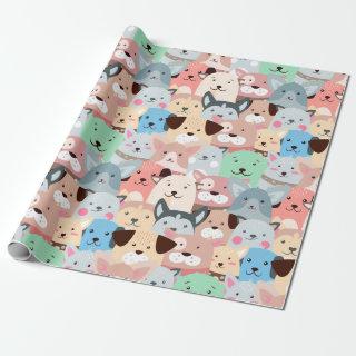 Many Colorful Dogs Design  Roll
