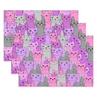 Many Pink Cats Design  Sheets