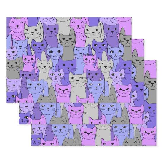 Many Purple Cats Design  Sheets