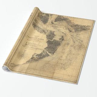 Map of Charleston Harbor South Carolina (1863)