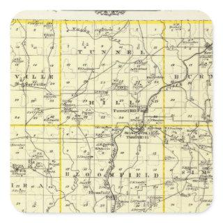 Map of Johnson County and Vienna Square Sticker