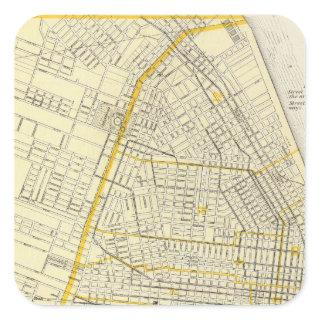 Map of St Louis City Square Sticker