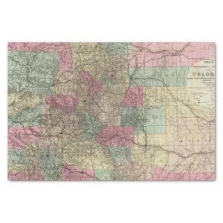 Map of the State of Colorado Tissue Paper