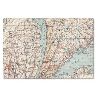 Map of Westchester County, New York Tissue Paper