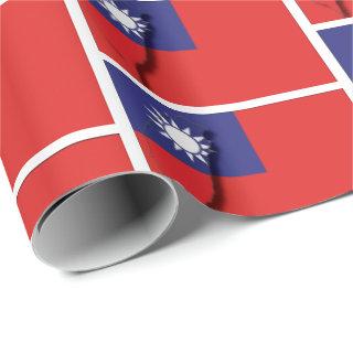Map Outline TAIWAN FLAG