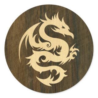 Maple Dragon Classic Round Sticker
