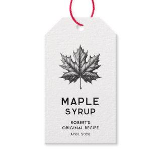 Maple syrup canning gift tags