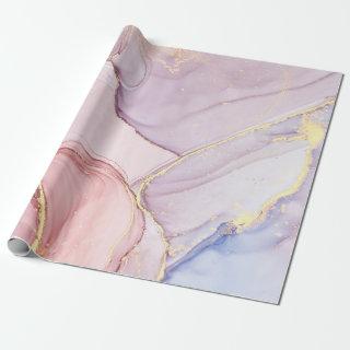 MARBLE ABSTRACT LILAC GOLD