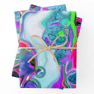 Marble Colorful Fluid Art    Sheets