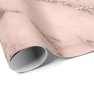 Marble Pink Rose Blush Stone Abstract Metallic