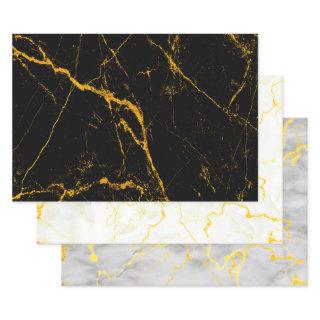 Marble Texture Gold Veins  Sheets